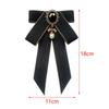 Bow Tie Ribbon Brooch Necktie Pre Tied Ladies Pin Bowknot Shirt for Uniform