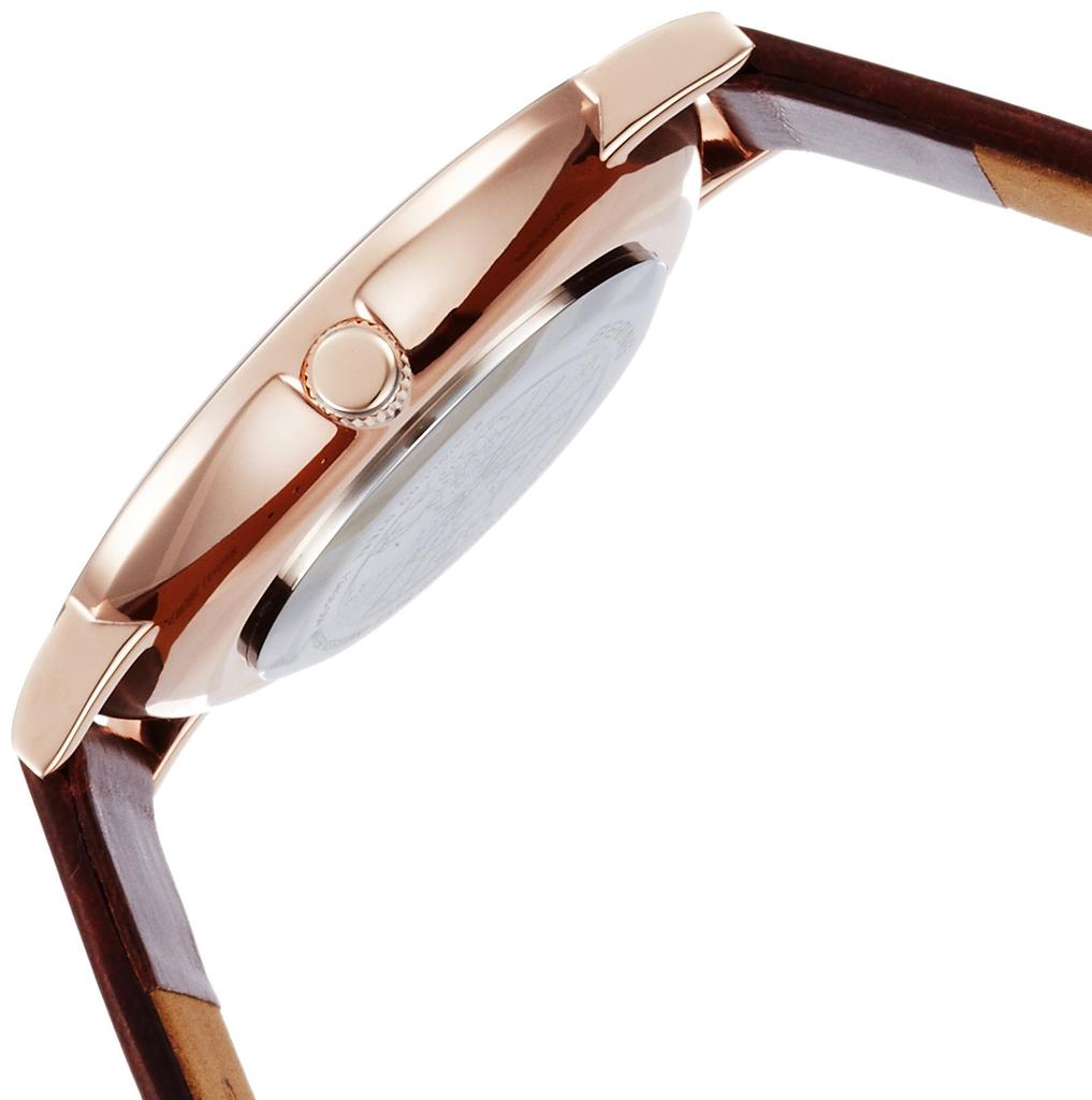 BERING Analog Quartz Watch from the Classic with a Genuine Calfskin Leather Strap and Sapphire Officially Sapphire Crystal is and Women's Collection,