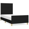 Vidaxl Struttura Letto Senza Materasso Nera 90X190 Cm Tessuto