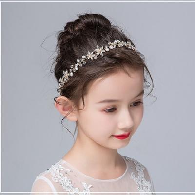 Dideyttawl Crystal Headwear For Kids Rhinestone Girls Wedding Junior Bridesmaid Hair Accessories NEW