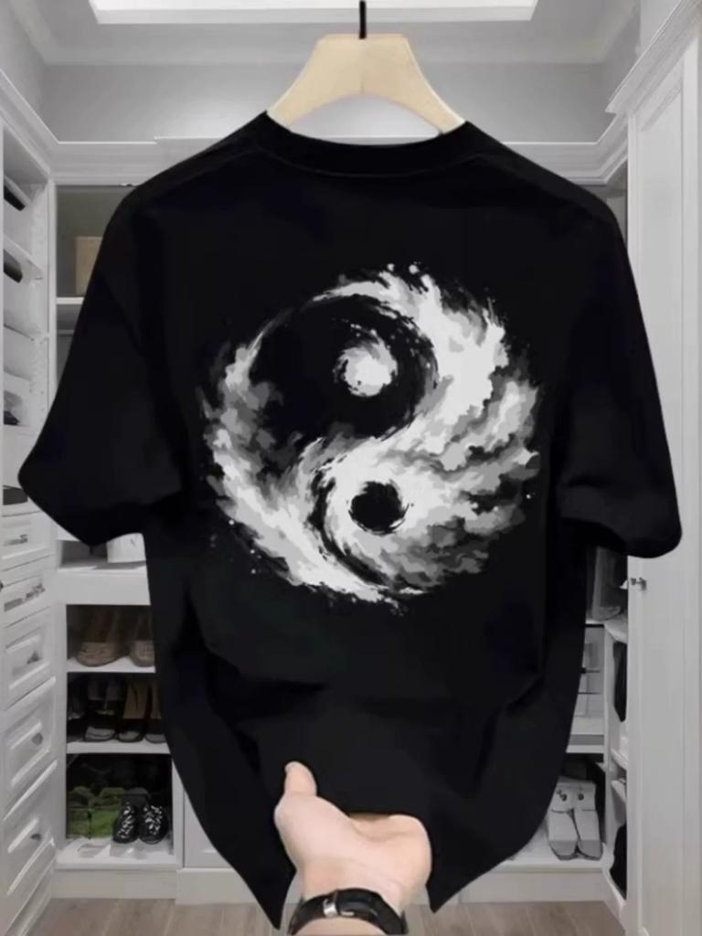 Men Quality Cotton T Shirt Short Sleeve Crew Neck Casual Basic Tee Top Soft Breathable Fabric Summer Daily Wear Solid Color Comfortable Style