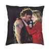 Fashion Johnny Hallyday Cushion Cover X Soft Singer French France Pillow Case for Car Square Pillowcase Home Decorative