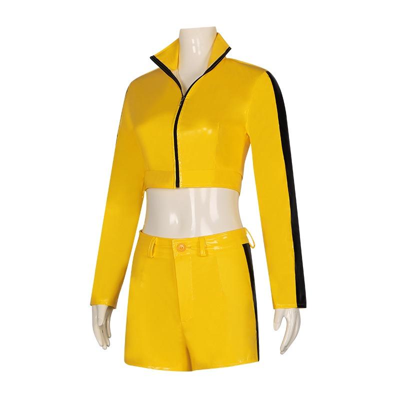 Tr Fabric Cosplay Suit For Women The Bride Yellow Costume For Game And Anime Roleplay