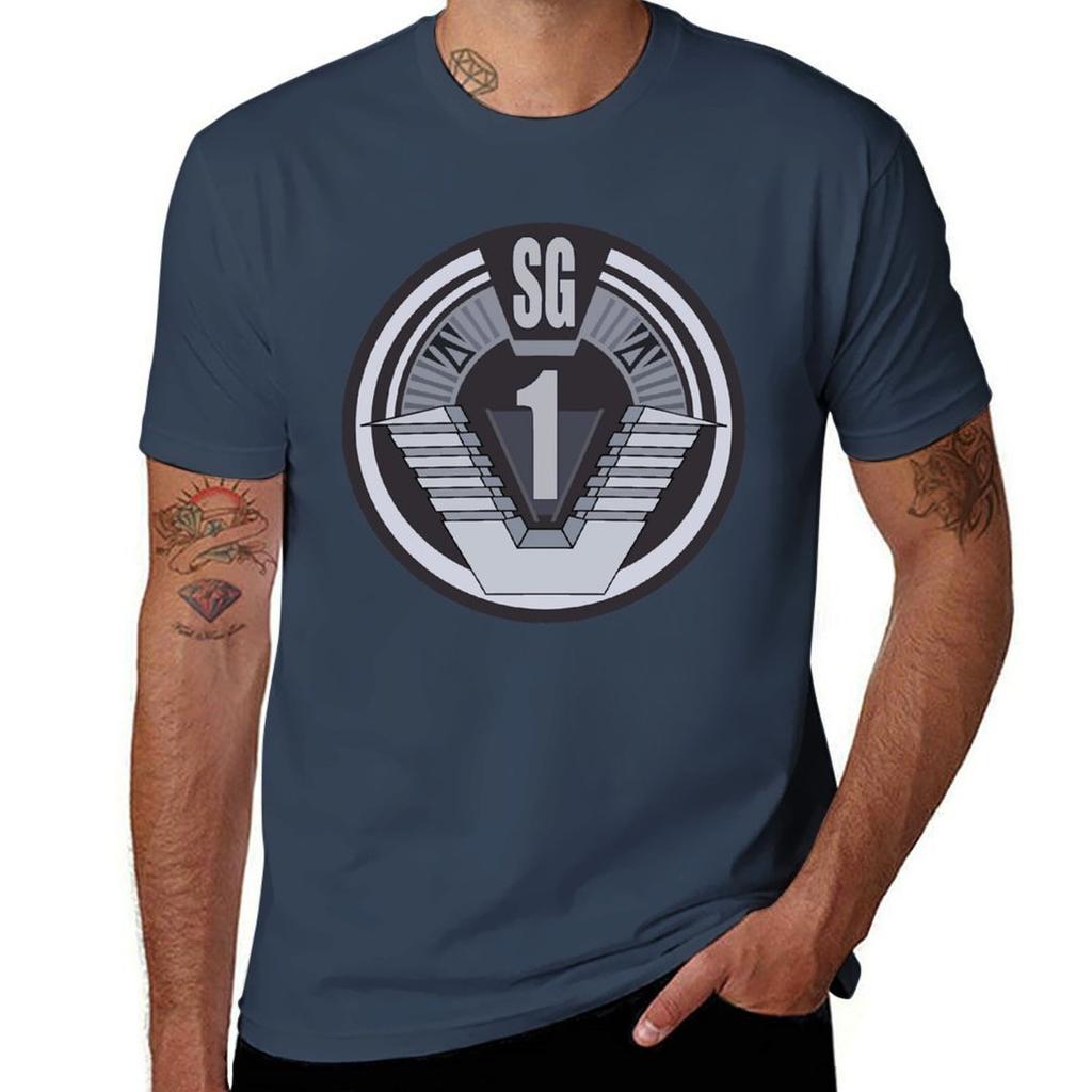 Stargate Sg Badge T-Shirt Luxury T-shirt Graphic Tee Shirt T-shirts Oversize Clothing for Men
