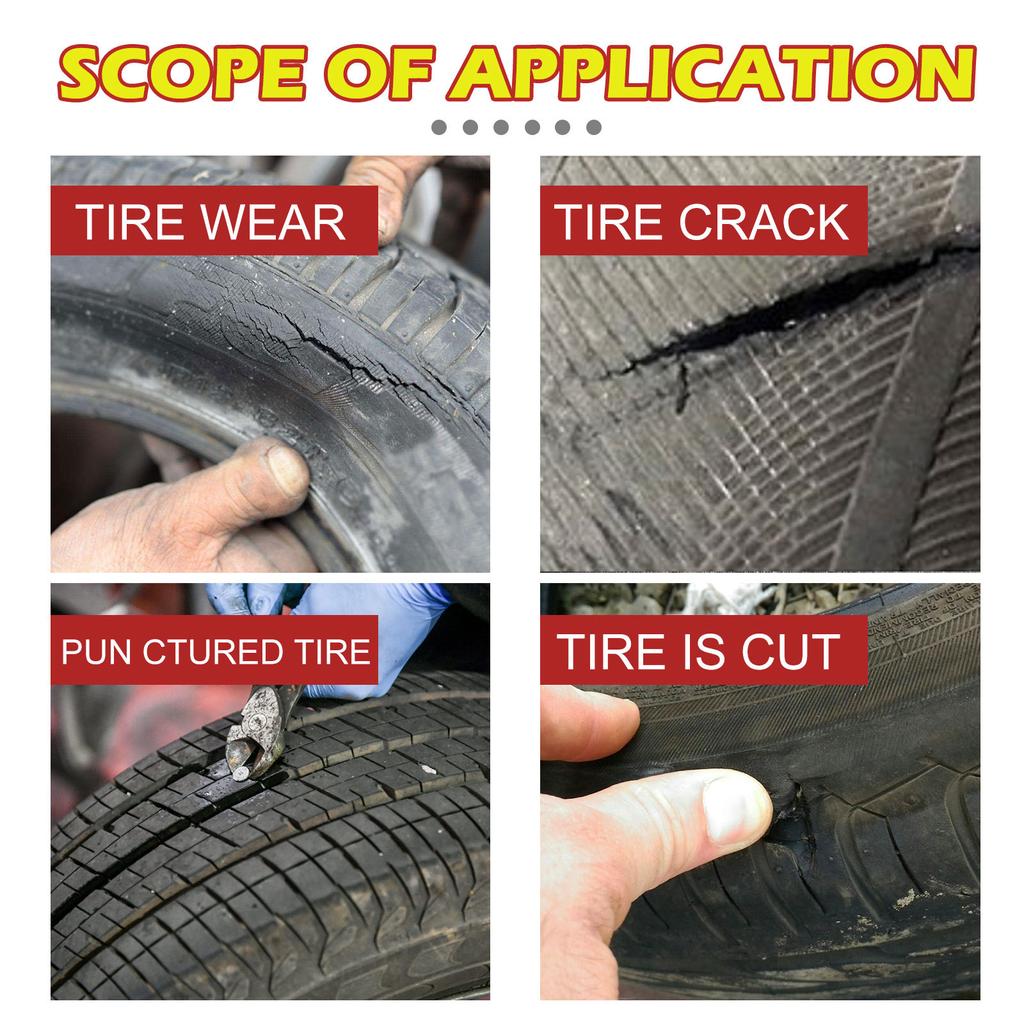 Rayhong Tire Repair Adhesive Car Tire Crack Repair Strong Adhesive for Tire Maintenance Tire Repair Adhesive Water Sealing Adhesive