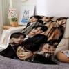 1pc Kpop Group Portrait flannel Blanket for Super Soft Cute Comfort Blanket for Travel Bedding Couch Sofa Blanket Y72327