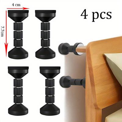 4PCS Headboard Stabilizers Headboard Stoppers Wall Adjustable Threaded Bed Frame Anti-Shake Beds Cabinets