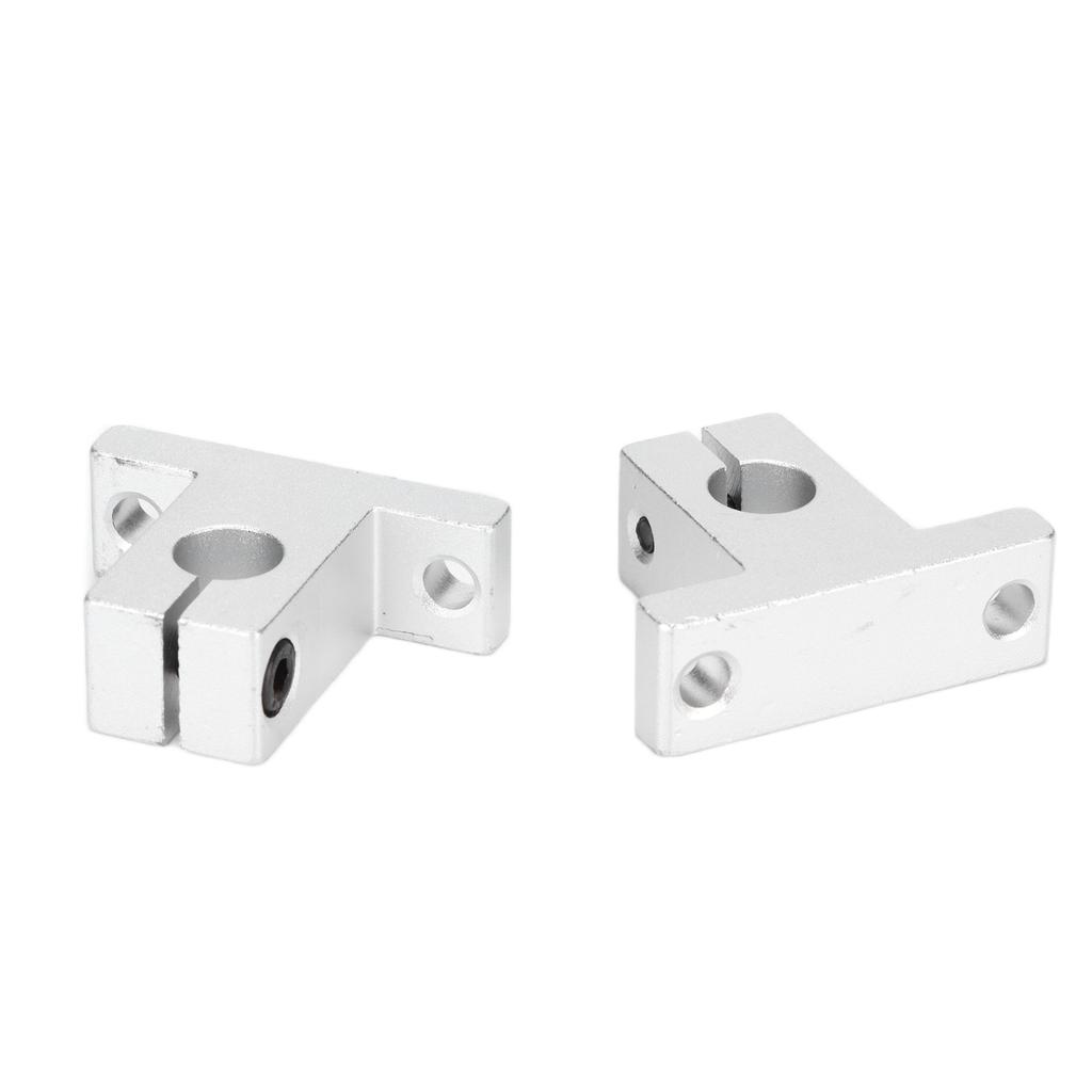 2pcs Linear Motion Shaft Bearings 10mm Aluminum Alloy Rod Rail Guide Supports for Linear Orbital