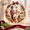 Decorazione Artistica Festiva Kit Ornamento Diamante Finto di Natale Babbo Natale Angelo Cattura Sole Artigianato Fai da Te Acrilico Scintillante Decorazione per la Casa Tavola Rotonda Artigianato con Perline 3D
