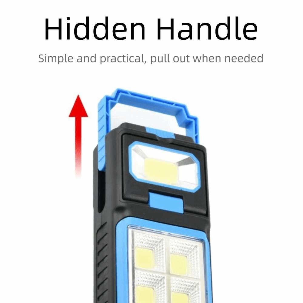 USB Rechargeable Solar-Powered Lamp Magnetic Base Emergency Light Torch Work Light  Magnetic Base