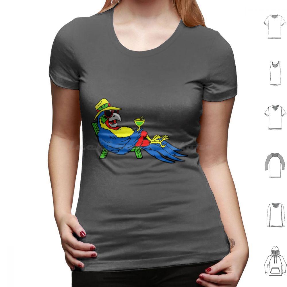 T-shirt Parrot Nyelonjor 6xl Coton Cool Jimmy Buffett Plage Parrothead Margaritaville Buffett Perroquet Surf Pirate