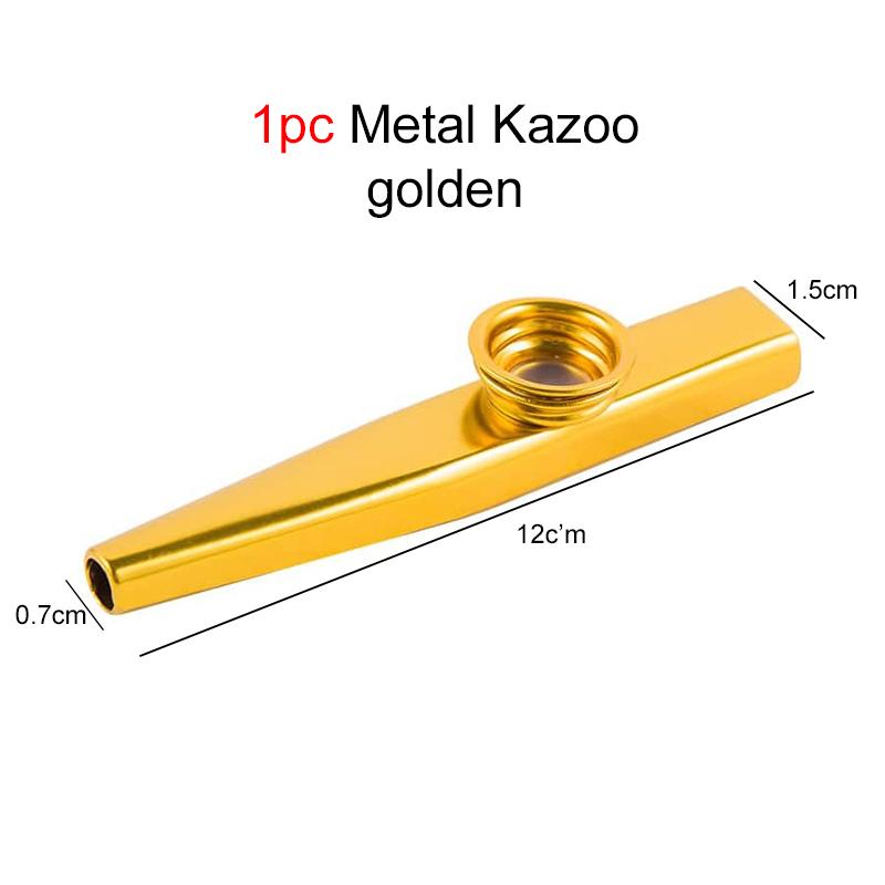 1pc Metal Kazoo Festival Party Gathering Performing Instruments Portable Musical Instruments for Leisure Entertainment Hum TMZ