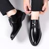 Fashion New Leather Men Oxfords Shoes All-match Lace Up Italian Mens Casual Shoes Versatile Formal Dress Footwear Business Derby Shoes