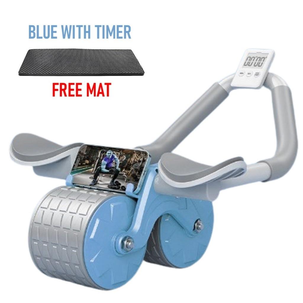 Automatický zpětný / Břišní posilovací válec Domácí posilovací nástroj pro celé tělo Multifunkční fitness deska