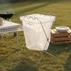 Foldable Trash Bag Stand Stable Portable Garbage Bag Rack Foldable Waste Sorting Frame Wide Opening Rustproof for Barbecue