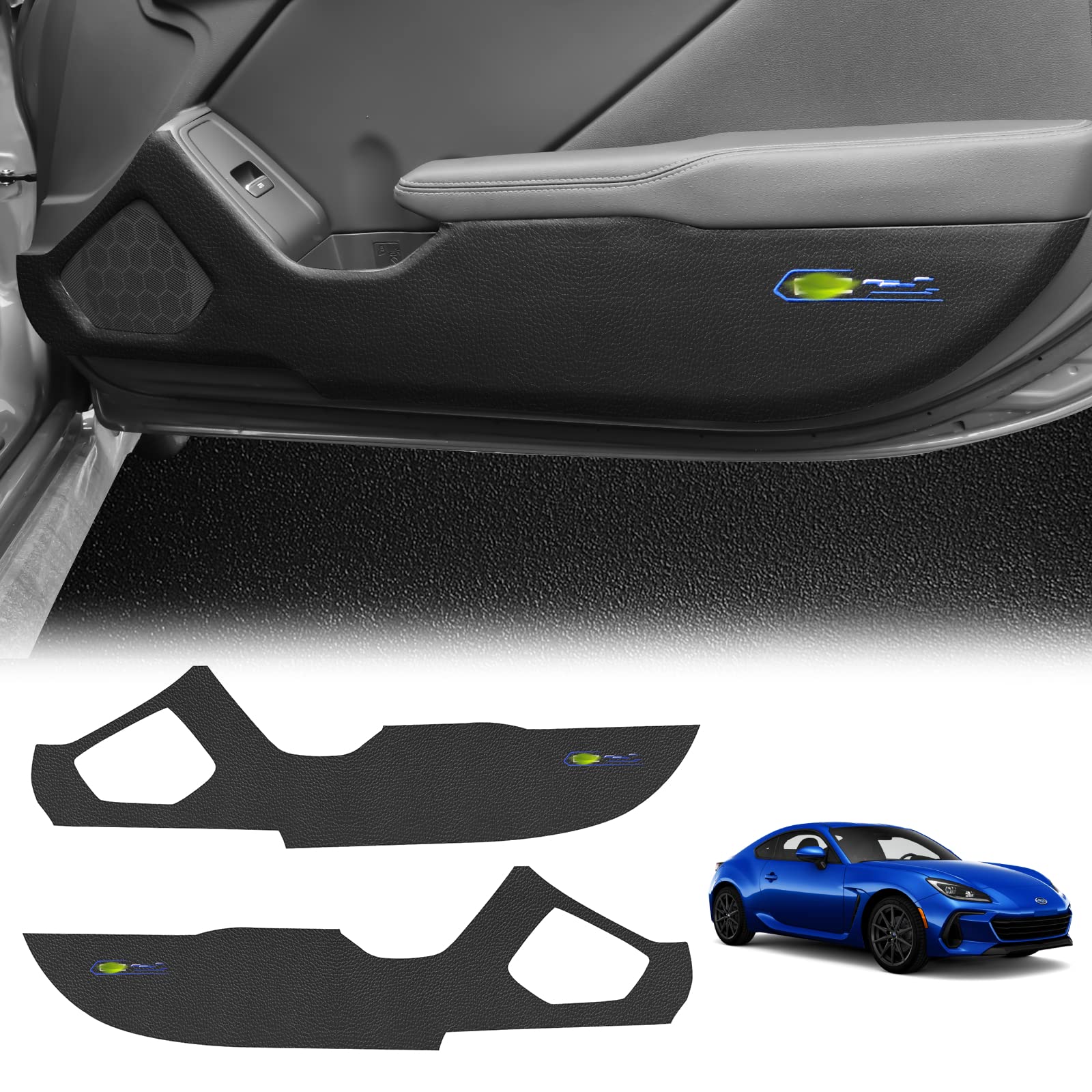 

KUNGKIC Защитные накладки на пороги для нового Subaru BRZ ZD8 Защищают от царапин и специфического интерьера и искусственной кожи (2021, 2022, 2023,