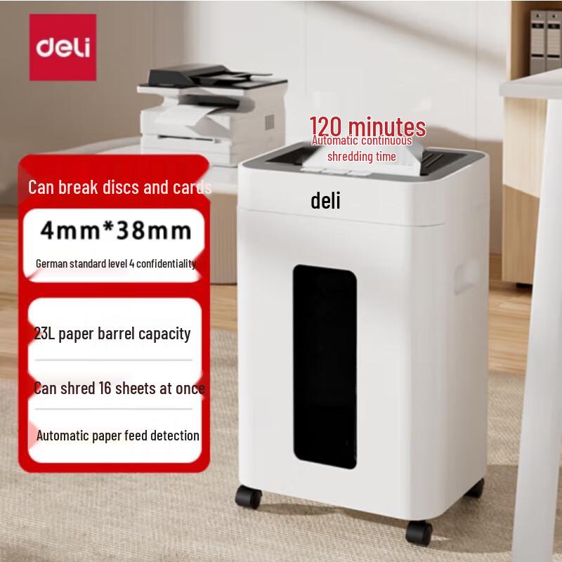 

Deli 16-Sheet Micro-Cut Paper Shredder, GA430