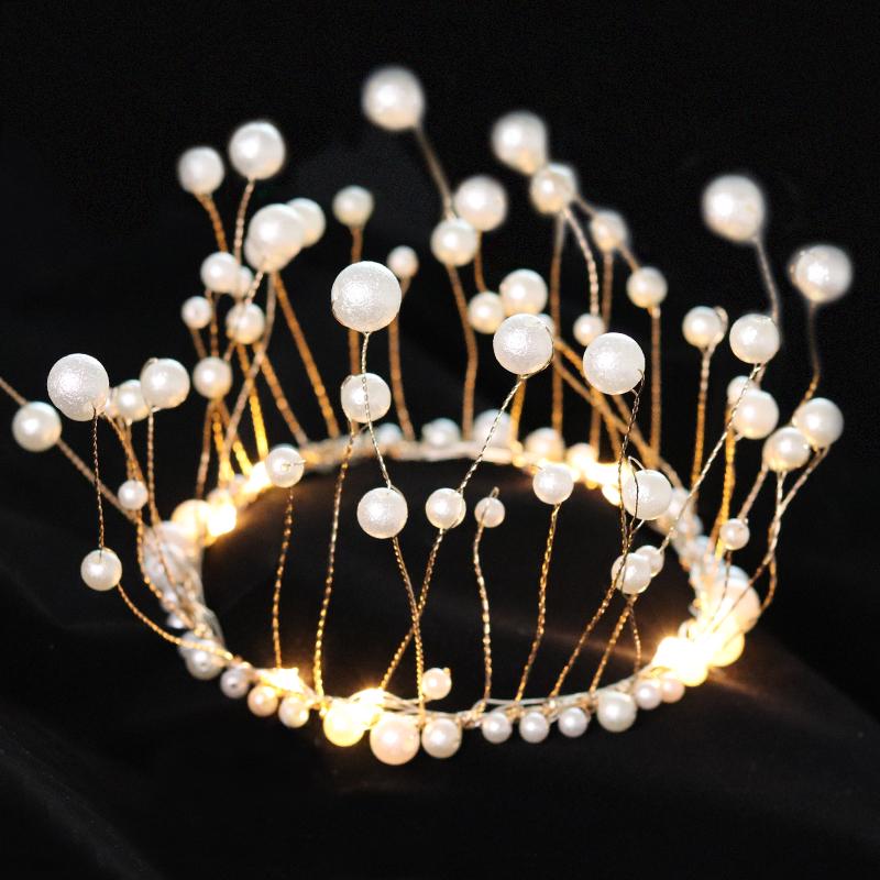 Angel Wing Feather String Lights Cake Topper Ornaments