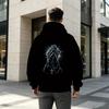 Men's 2D Graphic Hoodie, Breathable Comfort Fabric, Trendy Casual Versatile Sweatshirt for Daily Outings & Halloween