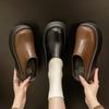 2025 super Feuer erhöhende Hausschuhe Damen tragen Plateau neu halb Frühling und Herbst Muller Schuhe Tasche Kopf und faule Schuhe