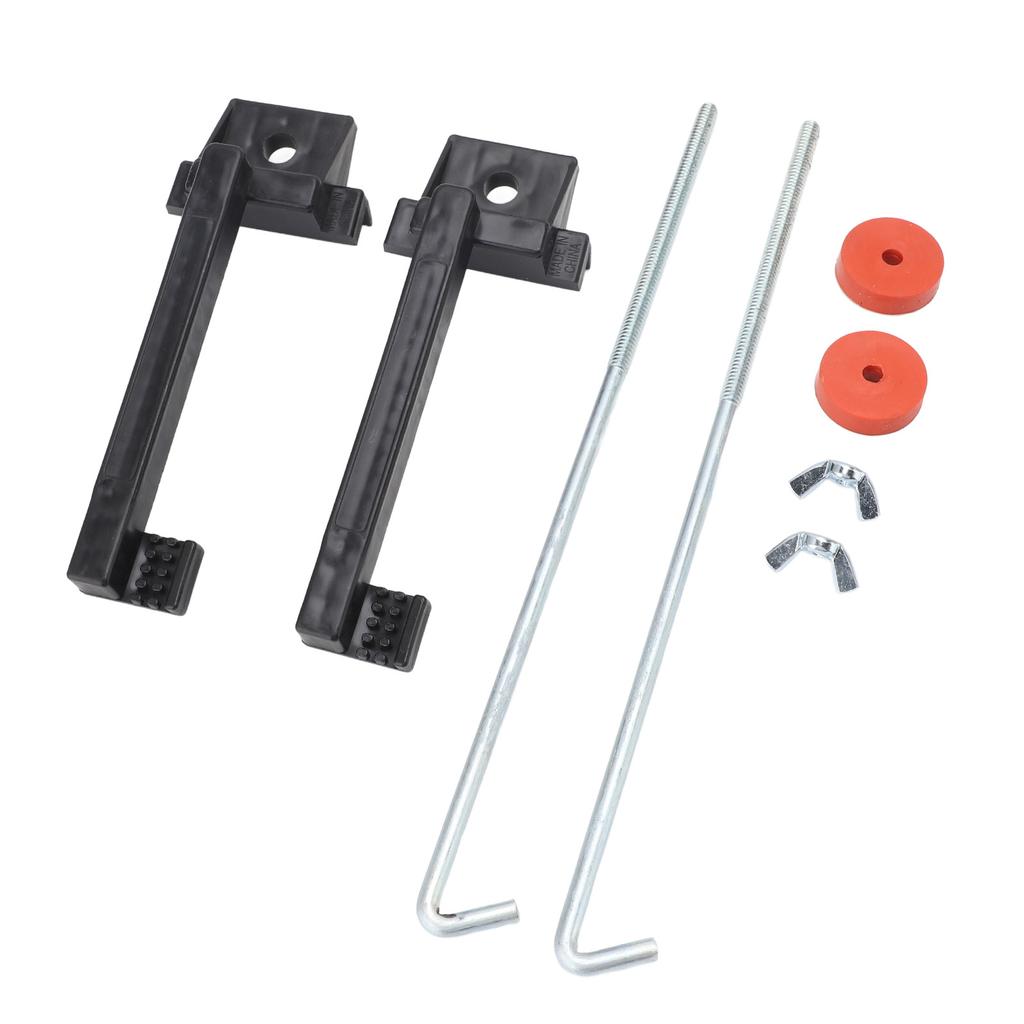 Battery Hold Down Kit with 10in J Boits Metal Stable Fixation Battery Tie Down Bracket for Most Car Battery