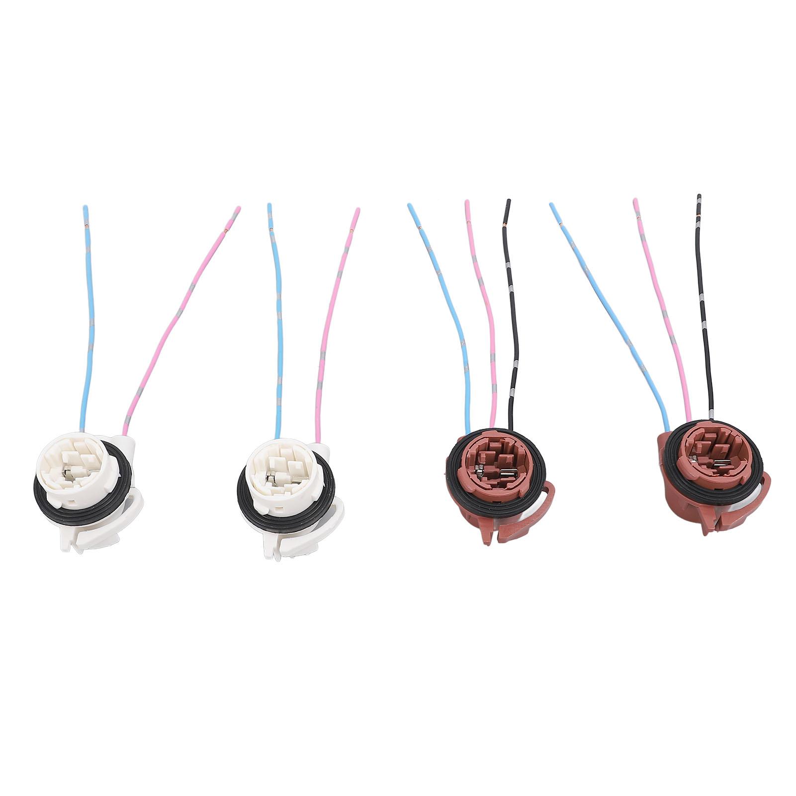 

4 Packs Tail Light Socket Pre Wired DC12 to 24V 3156 3157 Taillight Bulb Socket Holder for Montan Venture