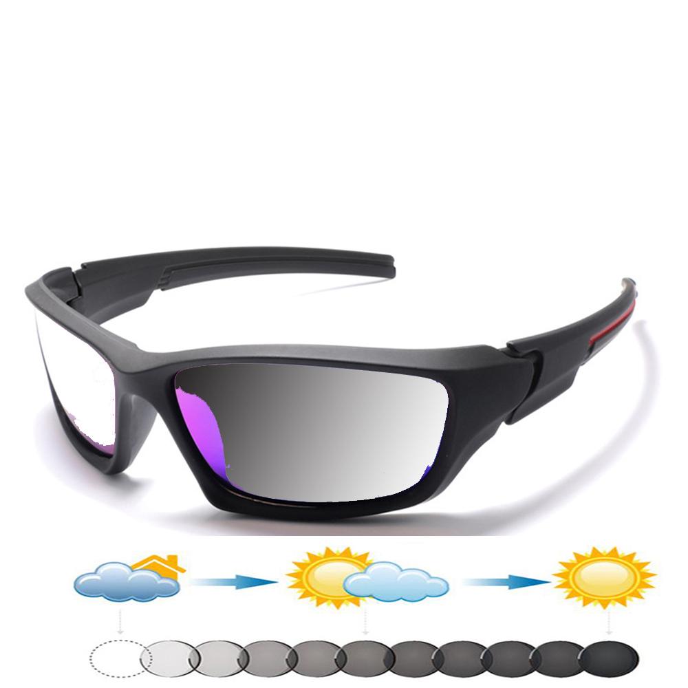 Прямоугольные уличные ветрозащитные фотохромные очки для чтения ручной работы в оправе — фото 6