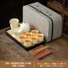 Holiday gift box for elders Ru kiln Kung Fu tea set light luxury high-end cover bowl office guest teapot