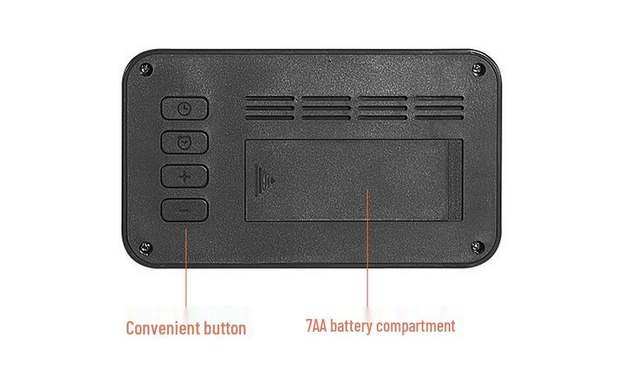 Compact Digital Alarm Clock: Multifunctional Mini Electronic Clock for Bedside or Desk, Ideal for Students (Model Q118)