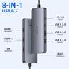 MOKiN USB-C Docking Station 3-Screen Output Triple Monitor Support HDMI X2 4K Compatible DisplayPort LAN 100W PD Charging USB A/C 3.0 Port Multi-Hub T
