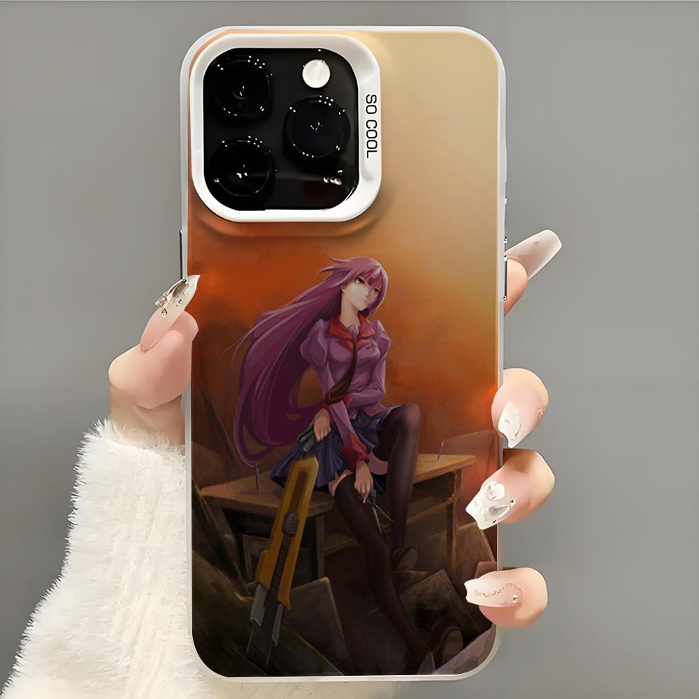 monogatari series Phone Case  Phone Case For iPhone 14 16 15 11 12 13 Pro Max Mini Plus Shockproof Cover
