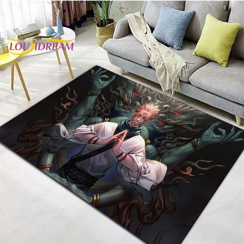 Cartoon Jujutsu Kaisen Floor Mat Door Mat Bathroom Non-slip Carpet Anime Carpet Printing Floor Mat Carpet
