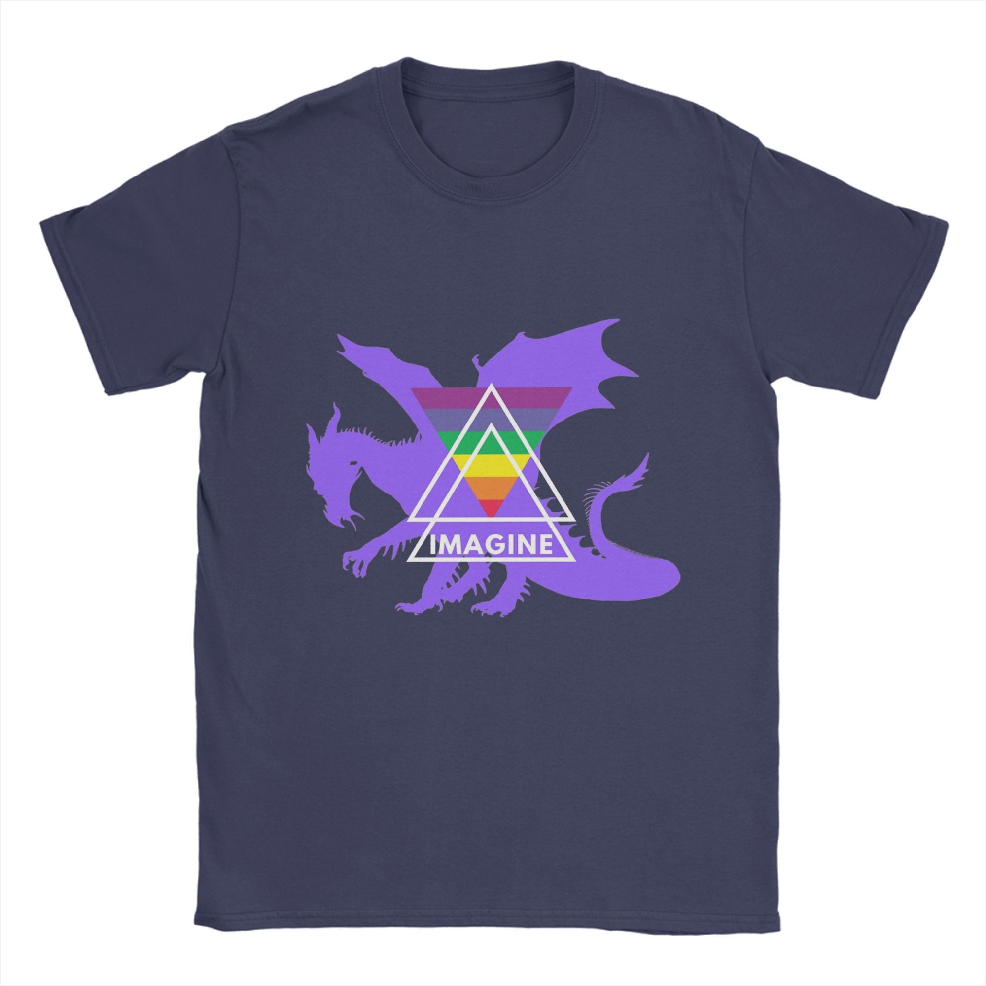 

Imagine Dragons Enemy Believer T-Shirt for Men Vintage Pure Cotton Tee Shirt Crewneck Short Sleeve T Shirts Plus Size Tops 4XL