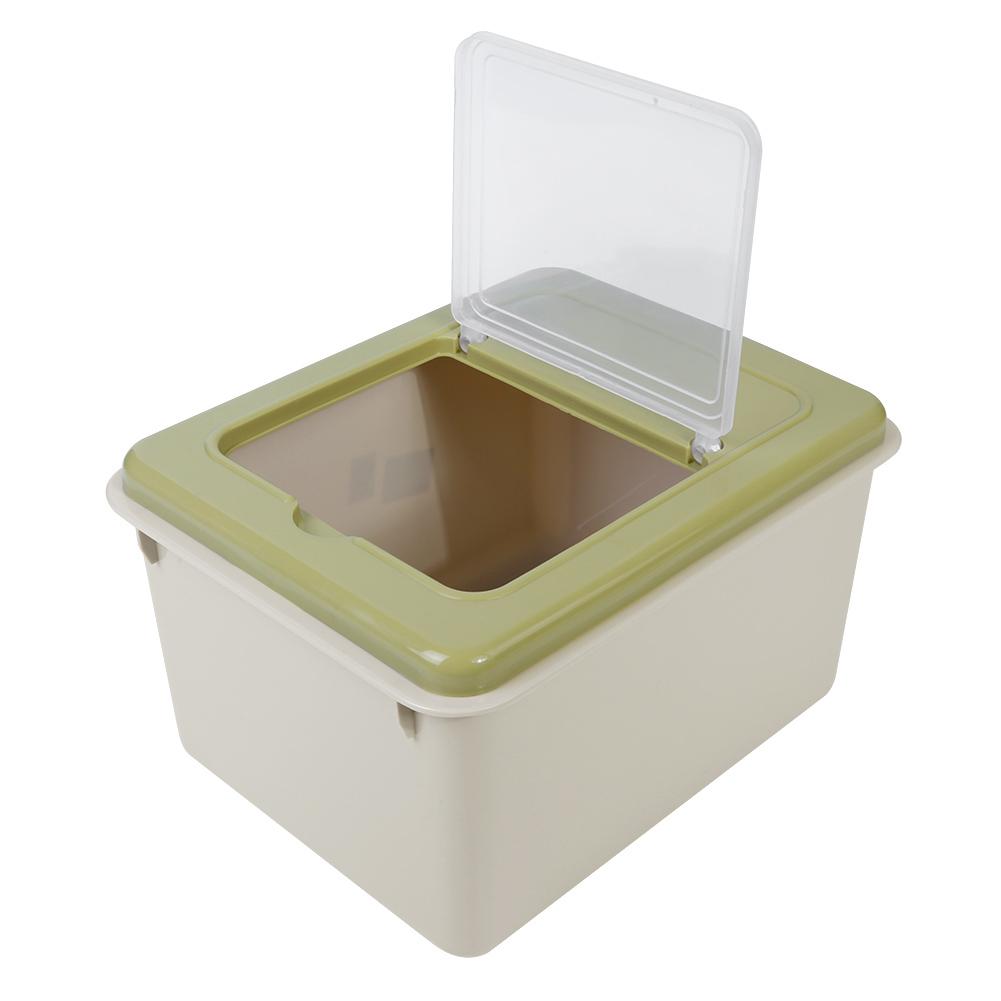 Portable Rice Storage Bin Kitchen Plastic Cereal Grain Bean Food Storing Box Food Container(#2)