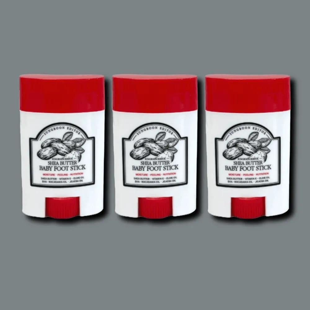 SUNGBOON EDITOR Shea Butter Baby Foot Stick Foot Care 20g 3 Packs 3