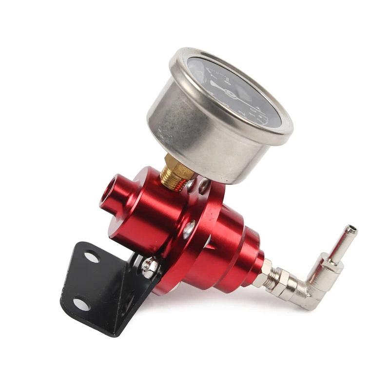 New Universal Adjustable Fuel Pressure Regulator Type With Original Gauge and Instructions