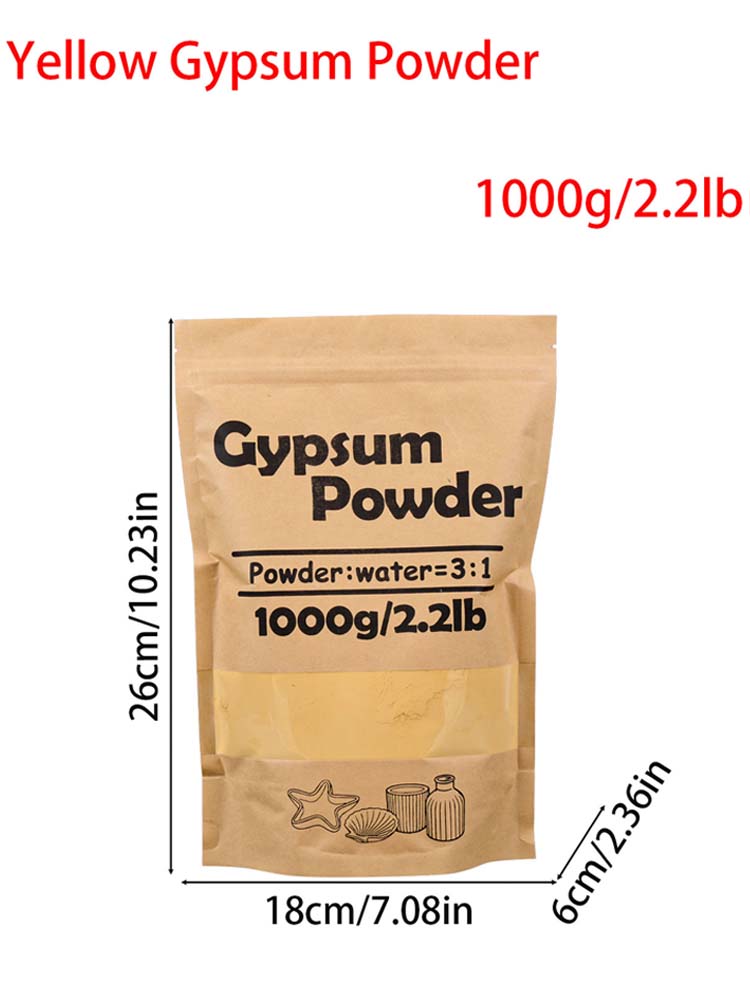 

1000g Yellow Gypsum Powder High Density Casting Powders DIY Handmade Plaster Doll Making Material Cement Craft Mold Supplies жёлтый