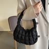 Stylish Soft Shell Multi-color Large Handbag Featuring Pleated Cloud Tote Style Ideal For Everyday Use