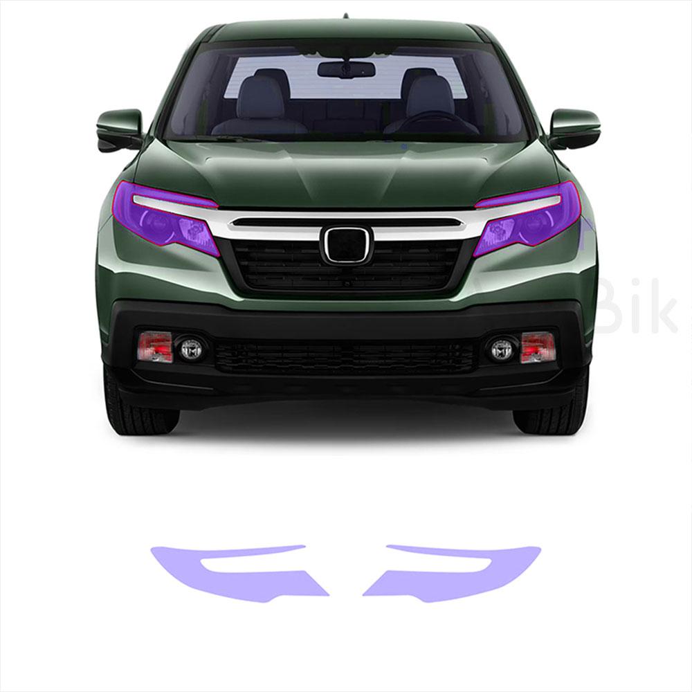 

for HONDA RIDGELINE 2017 2018 PPF TPU White to Purple White to Black External Headlight Protective Film Car Accessorie to Purple