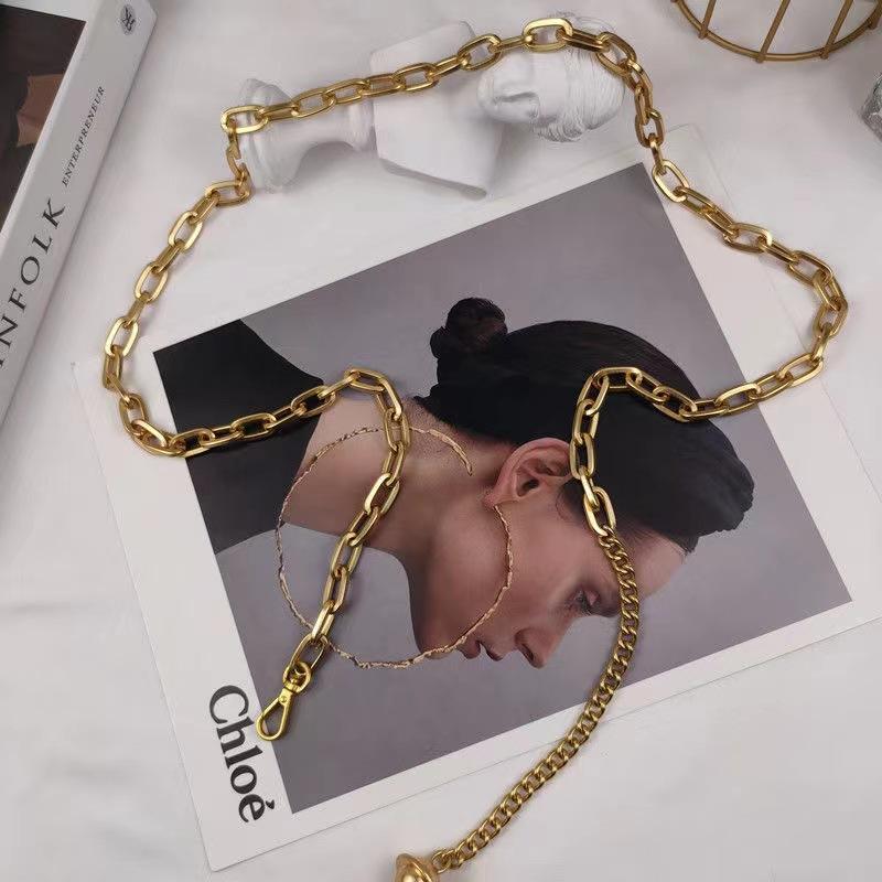Golden Waist Chain for Women's Fashion, Versatile Metal Belt Decoration, Dress, Shirt Chain, Belt, Pants Chain, Body Chain