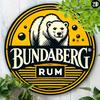 Pack of 1 Vintage Bundaberg Rum 8 Inch Circular Aluminum Metal Wall Art Sign for Home Bar Cafe Decor Indoor Outdoor