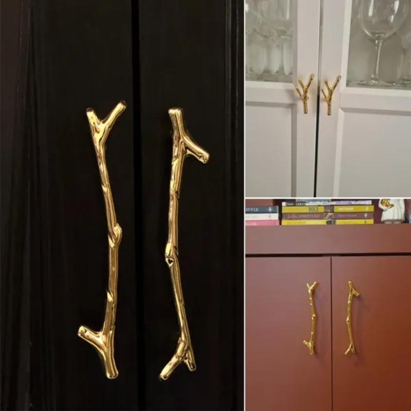 1Pc Fashion Tree Branch Cupboard Wardrobe Closet Door Pulls Furniture Handles
