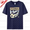 Proud Soccer Mom Tee Vintage Soccer Mom Graphic Tshirt Trendy Mama Gift Clothing Unisex Summer Crewneck Cotton Short Sleeve