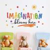 English Slogan Classroom Background Wall Beautification and Decoration Wall Stickers