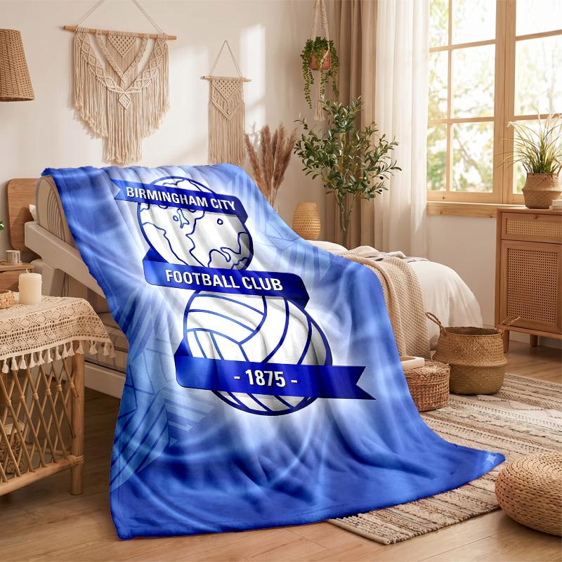 Coperta in Pile a Tema Birmingham City Morbida e Accogliente Coperta in Peluche per Camera da Letto Divano Viaggio