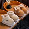 New Winter Children's Cotton Shoes, Warm Winter Shoes for Toddlers and Girls, with Added Fleece and Thickened Anti-slip Snow Boots