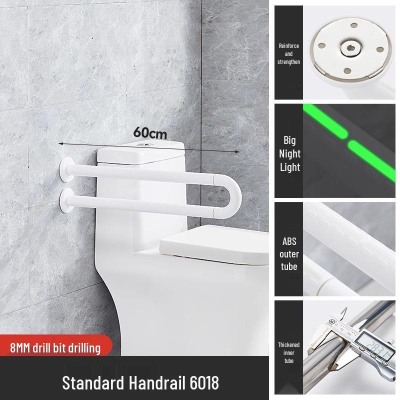 

Wall-Mounted Foldable Stainless Steel Toilet Handrail for Elderly