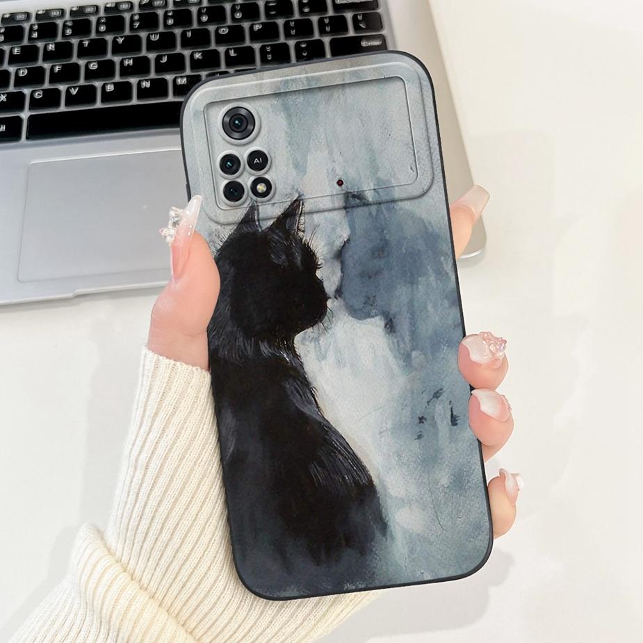 For Xiaomi Poco M4 Pro 4G Case Cute Rabbit Cartoon Cover Shockproof Phone Cases For Xiaomi Poco X4 Pro PocoM4 Pro 5G Soft Fundas