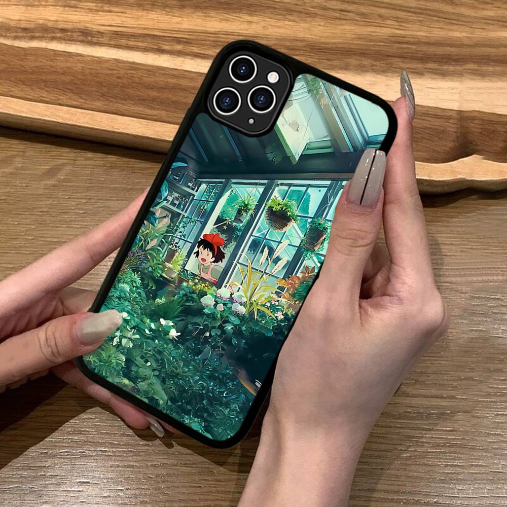 Anime Ki-Kiki Lieferservice Handyhülle Silikon PC+TPU Für iPhone 11 12 13 14 15 16 17 Pro Max Hülle Mobile Cases