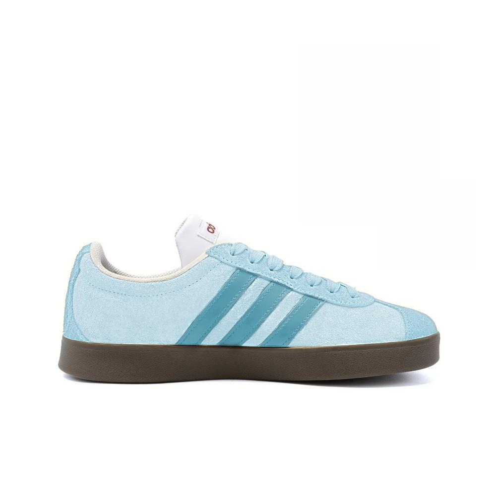 Adidas Neo Vl Court Qiong, Amber Leather Low top Skateboard Shoes Unisex Blue HQ1802(Team189-)